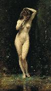 Jean-Baptiste-Camille Corot Diana Bathing oil